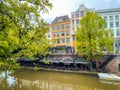 Water canals in Utrecht for tourist boat trips