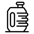 Water canister icon, outline style