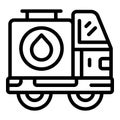 Water carrier icon outline vector. Tank reservoir