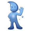 Water Cartoon Mascot Character