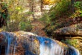 Water cascade in the forest Royalty Free Stock Photo