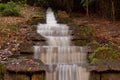Water Cascade at Chatsworth House Royalty Free Stock Photo