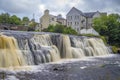 Water cascades in the town Ennistymon