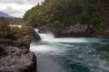 Petrohue falls and cascade by the Osorno volcano in Chile Royalty Free Stock Photo