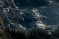 Water cascading over Cirrus Mountain Weeping Wall Banff National Park Alberta Canada Royalty Free Stock Photo