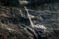 Water cascading over Cirrus Mountain Weeping Wall Banff National Park Alberta Canada Royalty Free Stock Photo