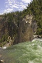 Water cascading over the falls