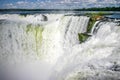 Water cascading over the Iguacu falls