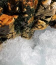 Water cascading over rocks in a creek near Arsiero, Italy Royalty Free Stock Photo