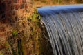 Water Cascading Over Weir Royalty Free Stock Photo