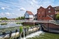 River Avon Weir and Abbey Mill, Tewkesbury, England. Royalty Free Stock Photo