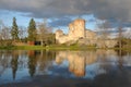 The water castle Olavinlinna in Finland Royalty Free Stock Photo