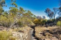 Water catchment channel in the arid Western Australian outback