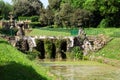 Water chanel from fontain Giglio in Villa Doria Pamphili at Via Aurelia Antica