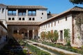 Water Channel Court, Alhambra Palace. Royalty Free Stock Photo