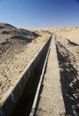 Water channel in desert