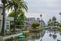 Water channels beautiful district of Venice, Los Angeles, California United States