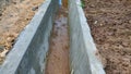 Water channels are built to facilitate water drainage