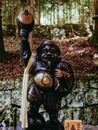 Water children sculpture in Hasedera temple Kamakura Royalty Free Stock Photo