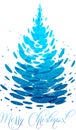Water Christmas tree Royalty Free Stock Photo