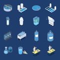 Water Cleaning Systems Isometric Icons