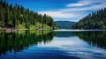 water coeur dalene lake Royalty Free Stock Photo