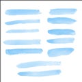 Water color brush on paper Royalty Free Stock Photo