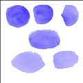 Water color brush on paper Royalty Free Stock Photo