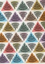 Water color tringle color patches leaf artwork Royalty Free Stock Photo