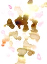 Water colour stains