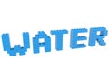 Water concept built from toy bricks