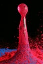 Water Cone, Magenta Powder Royalty Free Stock Photo