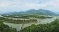 Overlooking water conservancy at dujiangyan