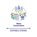 Water conservation concept icon Royalty Free Stock Photo