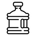 Water cooler delivery icon outline vector. Company office Royalty Free Stock Photo