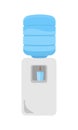 Water Cooler in Flat Royalty Free Stock Photo