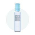 Water cooler for office and home. Bottle office, plastic, liquid. Royalty Free Stock Photo