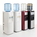 Water coolers isolated on white background Royalty Free Stock Photo