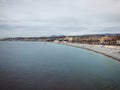 Water coste in France with clouds Royalty Free Stock Photo