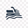 Water craft vector icon isolated on transparent background, Water craft transparency concept can be used web and mobile