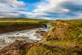 Water crash into a narrow gorge Royalty Free Stock Photo