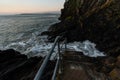 Staircase into the sea Royalty Free Stock Photo