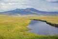 Water creek running through grasslands in Centennial Valley, near Lakeview, MT