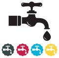 Water Crisis - Dry Taps - Icon Royalty Free Stock Photo