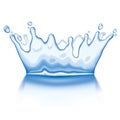 Water crown Royalty Free Stock Photo