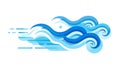 Water Current Flow Icon, Hydrological Movement, vector design Generative AI Royalty Free Stock Photo