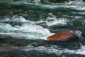 water current flow of a river in Italy Royalty Free Stock Photo