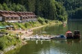 Water cycle boats in Zagorze Slaskie in Poland Royalty Free Stock Photo