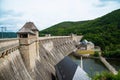 Water dam in Edersee, Germany Royalty Free Stock Photo