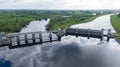 Water dam in O`Brien`s Bridge Royalty Free Stock Photo